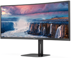 AOC CU34V5C ukrivljen monitor, 34, UWQHD, VA, 1500R, 100Hz (CU34V5C/BK)