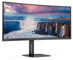 AOC CU34V5C ukrivljen monitor, 34, UWQHD, VA, 1500R, 100Hz (CU34V5C/BK)