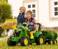 Rolly Toys Rolly Toys 122165 Rolly Halfpipe poltovornjak s prikolico John Deere 2-sedežnik