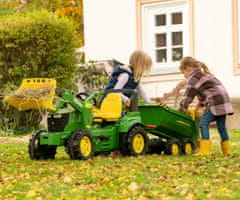 Rolly Toys Rolly Toys 122165 Rolly Halfpipe poltovornjak s prikolico John Deere 2-sedežnik