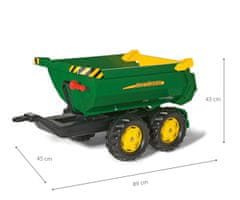 Rolly Toys Rolly Toys 122165 Rolly Halfpipe poltovornjak s prikolico John Deere 2-sedežnik