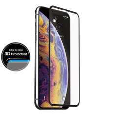 Miramarket Just Mobile Xkin 3D Zaščita zaslona iz kaljenega stekla - kaljeno steklo za iPhone 11 Pro Max / Xs Max (prozorno/črno)