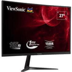 shumee Ukrivljen računalniški igralni zaslon - VIEWSONIC VX2718-PC-MHD - 27 FHD - plošča VA - 1 ms - 165 Hz - HDMI / DisplayPort -