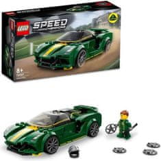 shumee LEGO 76907 Speed Champions Dirkalnik Lotus Evija, pomanjšana igrača mini figura dirkača, otroška igrača