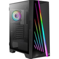 shumee PC ohišje - AEROCOOL - Mirage G V1 - ohišje brez napajalnika - srednji stolp - format ATX - črna (ACCM-PB25013.11)