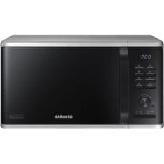 shumee SAMSUNG MS23K3555ES SOLO Mikrovalovna pečica 23L - 800 W - 20 programov - Črna in srebrna