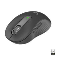 shumee Brezžična miška Logitech Signature M650 - tiha, Bluetooth, programabilni gumbi - grafitna