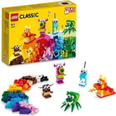 shumee LEGO 11017 Classic Creative Monsters, škatla z kockami, 5 sestavljivih mini pošastnih igrač, starih 4+