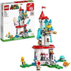 shumee LEGO 71407 Super Mario Zamrznjeni stolp in razširitveni komplet kostuma Peach Cat, gradbeni komplet, minifigura krastače, grad F