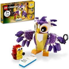 shumee LEGO 31125 Creator 3 v 1 Čudovita gozdna bitja, od zajca do veverice, živalske figure