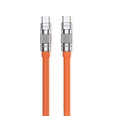 Wekome WEKOME WDC-188 Wingle Series - priključni kabel za hitro polnjenje USB-C na USB-C 100W 1 m (oranžna)