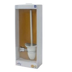 Kela WC ščetka z držalom MAKIRA iz kromirane medenine 43 cm KL-20269