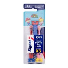 Signal Kids Super Mario Extra Soft Toothbrush Set zobna ščetka 3 kos