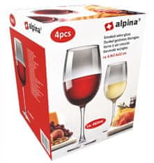 Alpina Komplet kozarcev za vino 4 kosi 465 ml dim ED-224043