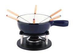 CS Kochsysteme CS SOLINGEN Fondue set iz litega železa ALPEN modra CS-081522