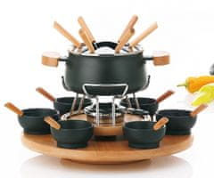 Kela Fondue set 23 kosov NATURA emajl / keramika / les KL-61201