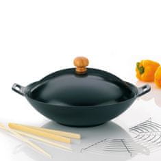 Kela 5-delni komplet WOK 36cm CLASSIC iz litega železa, kovine, nerjavečega jekla, lesa -