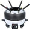 Cuisinier Deluxe Električni fondue + 6 vilic 2,3 l črna/bela ED-214663