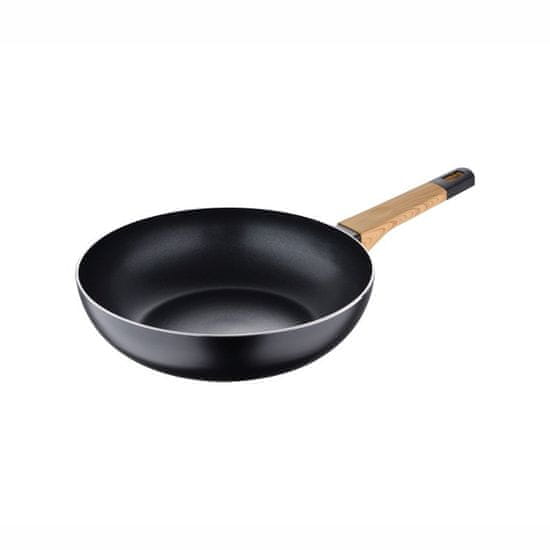 Bergner Ponev Wok z neprijemljivo površino 28 cm Earth Black BG-34627-BK