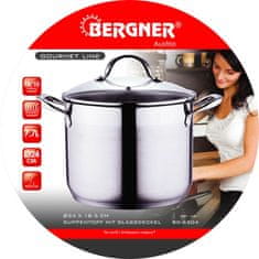 Bergner Lonec iz nerjavečega jekla s pokrovom 24 cm Gourmet BG-6504