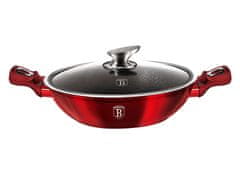 Berlingerhaus Wok s pokrovom 30 cm Burgundija Edition BH-7110