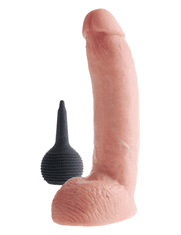 King Cock DILDO King Cock Squirting With Balls Light 9''