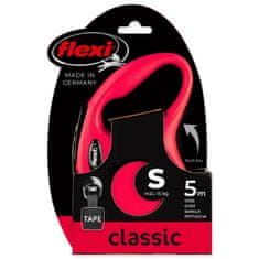 Flexi New Classic Tape S 5 m (15 kg) rdeča