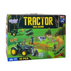 WOOPIE  Kmetijski stroji Set Traktor Traktor Traktor Domačija Mini Kmetijska naselbina Kmetje