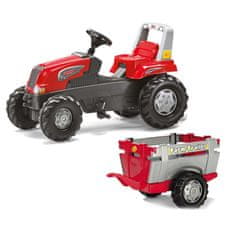 Rolly Toys Rolly Toys RollyJunior RT - traktor s pedali in prikolico Junior 3-8 let do 50 kg