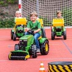 Rolly Toys RollyX-Trac Premium John Deere Pedal Traktor Vedro Tiha kolesa 3-10 let do 50 kg Rolly Toys - zelena