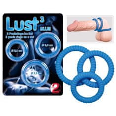 Ero Lust 3 Cock Rings blue