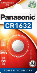 Panasonic Baterija CR1632 1BL PANASONIC 3V 140mAh (1 kos)