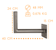 Corab KOTNI STENSKI NOSILEC AL USL-48/400AL CORAB