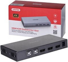 Unitek Unitek KVM stikalo V307A 4K HDMI 2.0 2v1