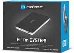 Natec Natec Oyster 2 Slim SATA 2,5-palčni USB 3.0 Ohišje za zunanji disk črno