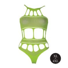 Ero Body with Grecian Neckline - Neon Green - XL/XXXXL