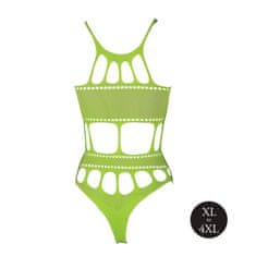 Ero Body with Grecian Neckline - Neon Green - XL/XXXXL