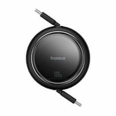 BASEUS kabel USB C-C 1m 100W izvlečni črn Free2Draw