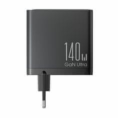 Joyroom polnilec 140W USB 3xTipC TipA GaN PD + kabel črn JR-TCG05EU