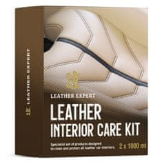 Boxman Leather Expert Interior Care Kit 2x1000ml - komplet za čiščenje in nego usnja LE-18-I21000