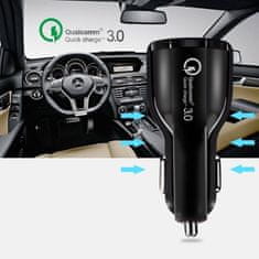 Nexeri Nexeri avtomobilski polnilec 3.1A 2xUSB BK348 QC 3.0 Quick Charge 3.0 črn (brez embalaže)