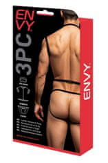 Ero ENVY 3 PCS WETLOOK CHEST HARNESS, M/L