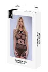 Ero BACI DIAMONTE NET MINI DRESS BLACK, OS