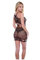 Ero BACI DIAMONTE NET MINI DRESS BLACK, OS