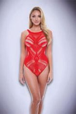 Ero BACI JACQUARD BODYSUIT RED, OS