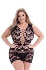 Ero BACI CORSET FRONT LACE MINI DRESS BLACK, QUEEN