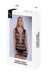 Ero BACI CORSET FRONT LACE MINI DRESS BLACK, OS