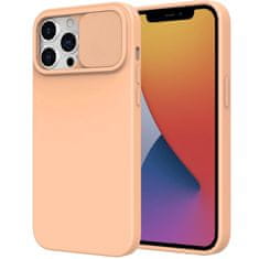 Nexeri Silikonski ovitek za IPHONE 14 PLUS z Nexeri silikonskim objektivom fotoaparata Peach