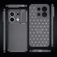 Nexeri XIAOMI REDMI NOTE 13 5G Oklepni etui Odporen na udarce Nexeri Carbon Fiber black