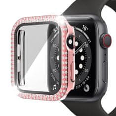 Nemo Ohišje za APPLE WATCH 4 / 5 / 6 / SE (40MM) Diamond Bumper pink